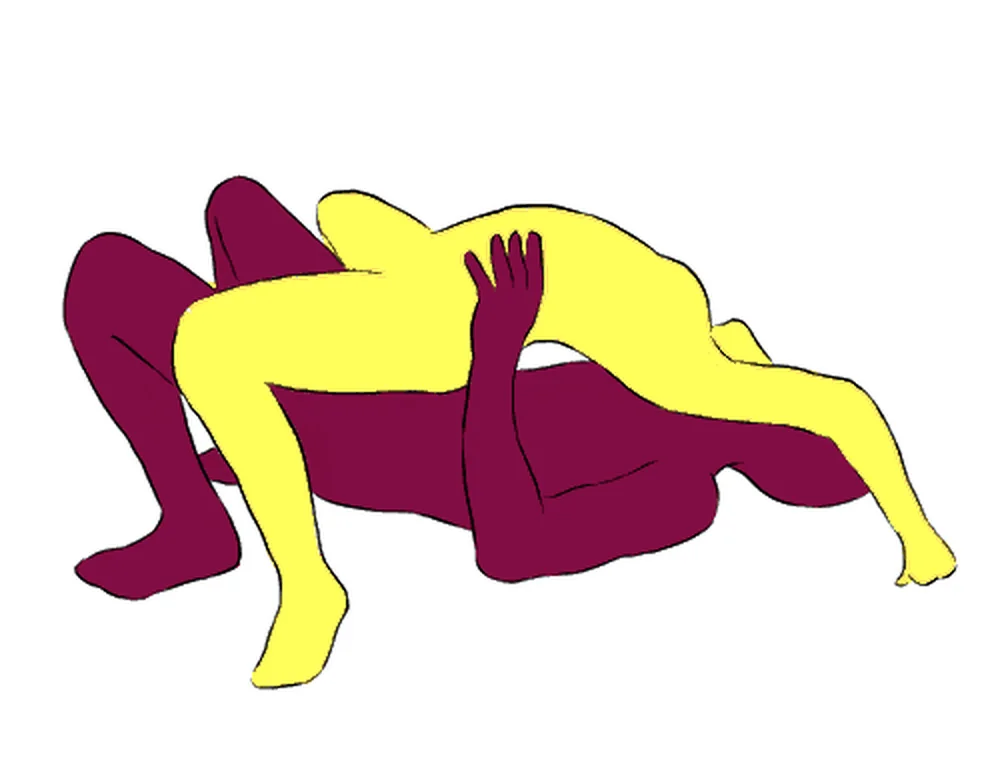 Asian Cowgirl sex position illustration