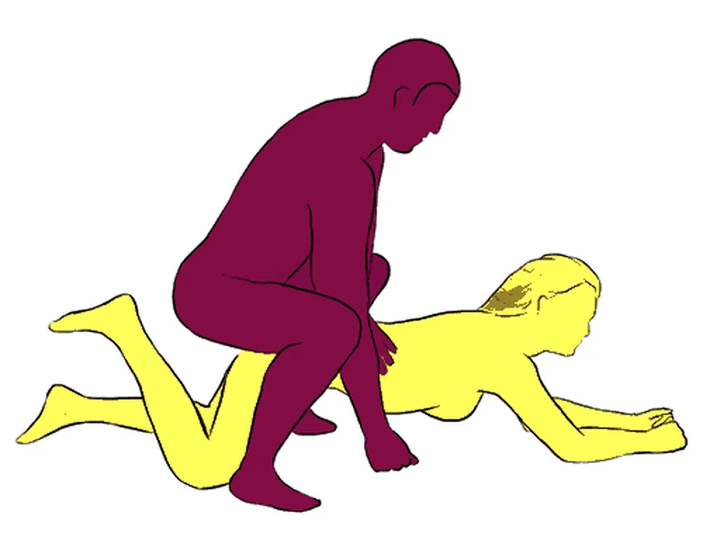 Cowboy sex position illustration