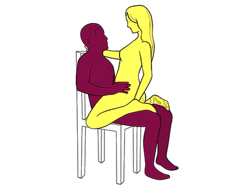 Cowgirl on the Chair position illustration