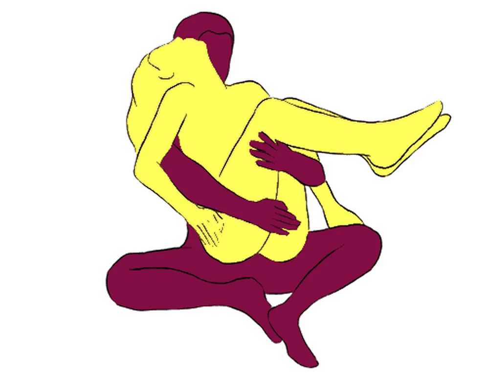 Cradle sex position illustration