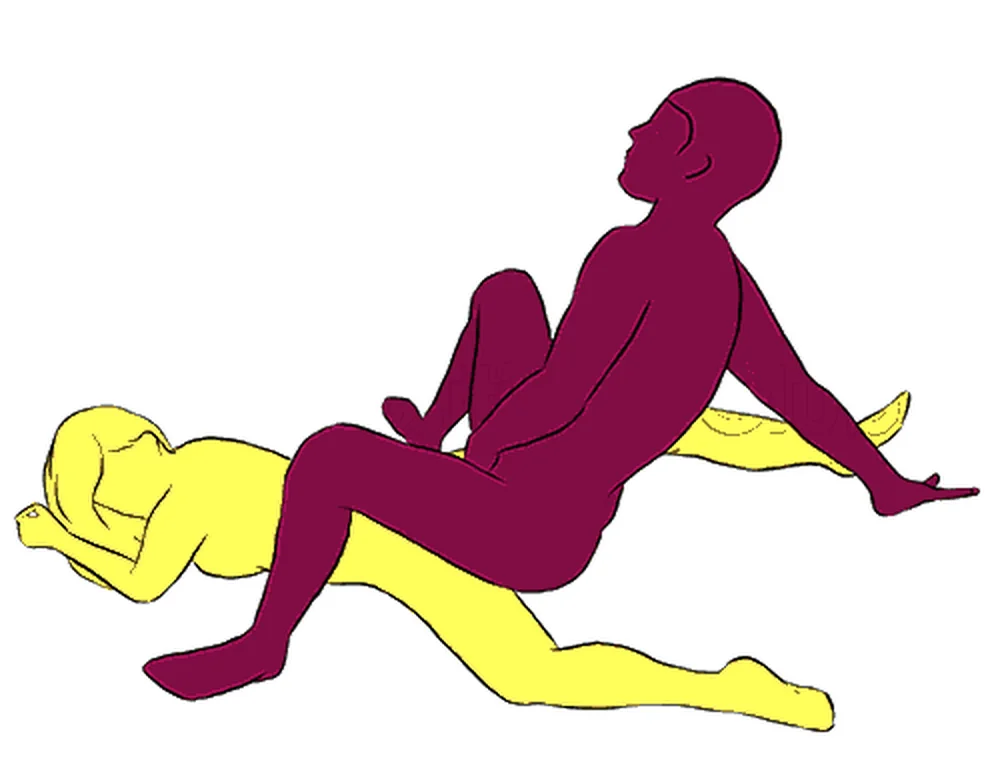 Fan sex position illustration