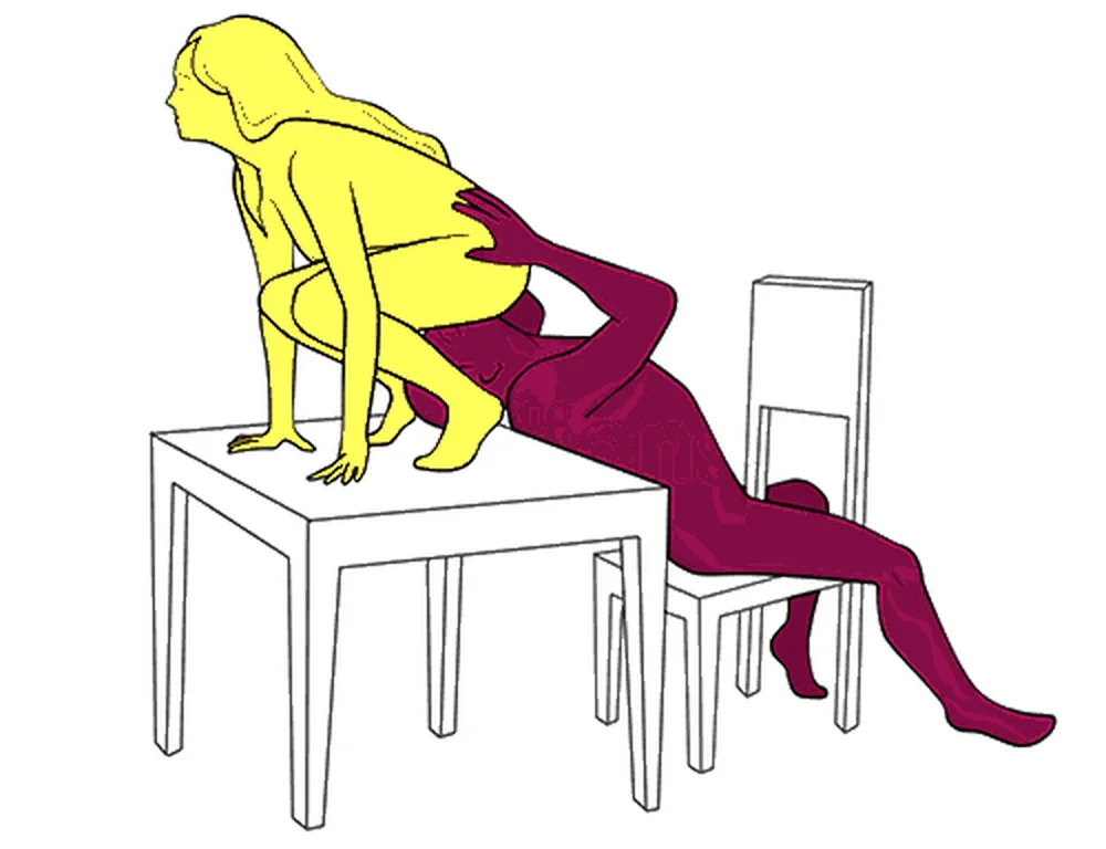 Feeder sex position illustration