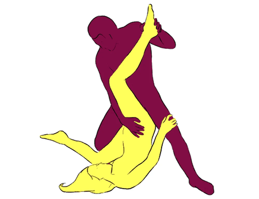Flexible Beauty sex position illustration