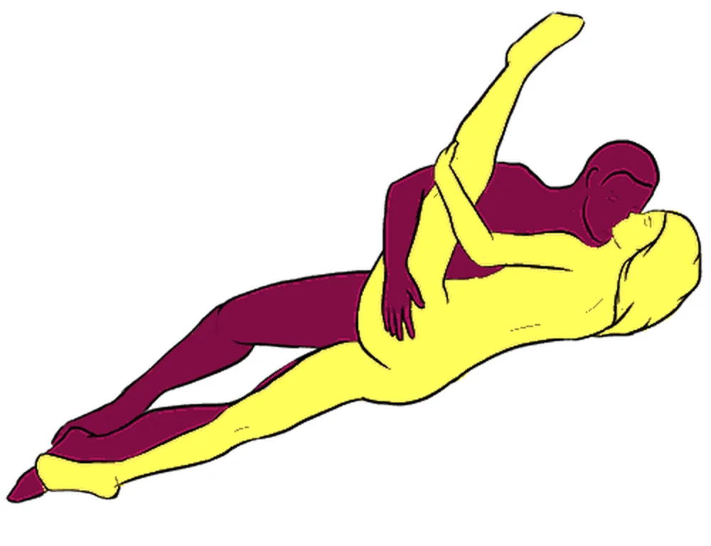 Glass sex position illustration