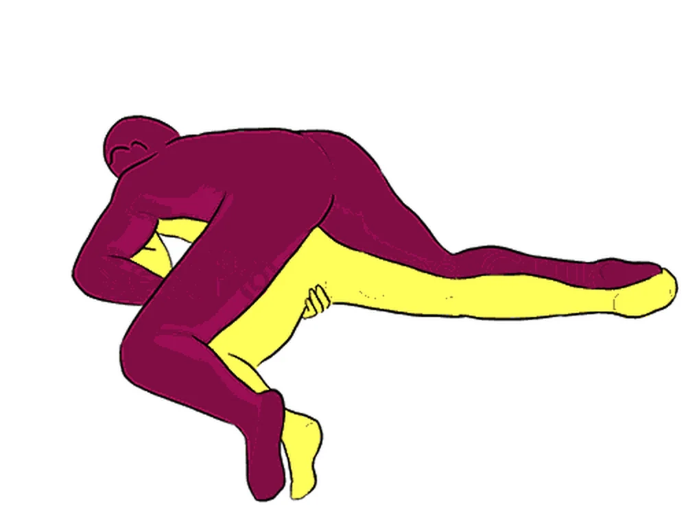 Lazy Dog sex position illustration