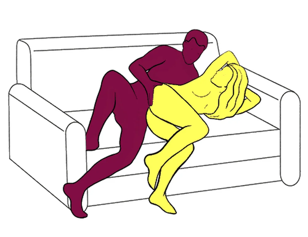 Lazy Evening sex position illustration