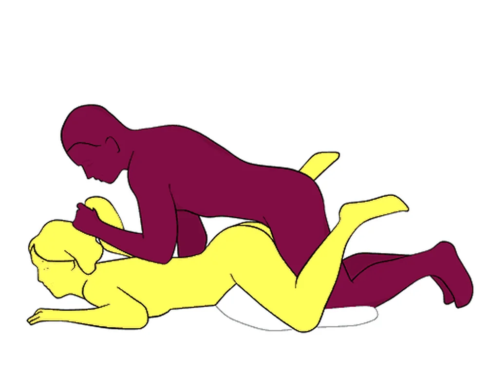Low Doggy sex position illustration