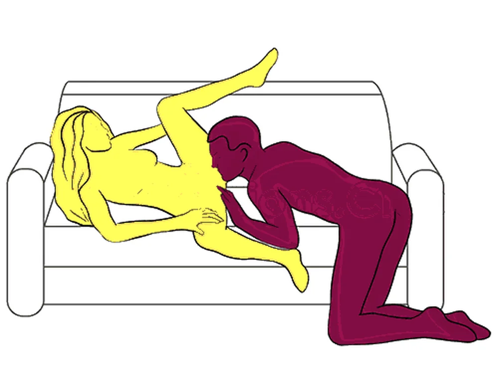 Cunnilingus Focus sex position illustration