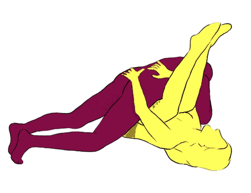 Rainbow sex position illustration