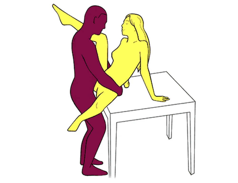 Slow Dance sex position illustration