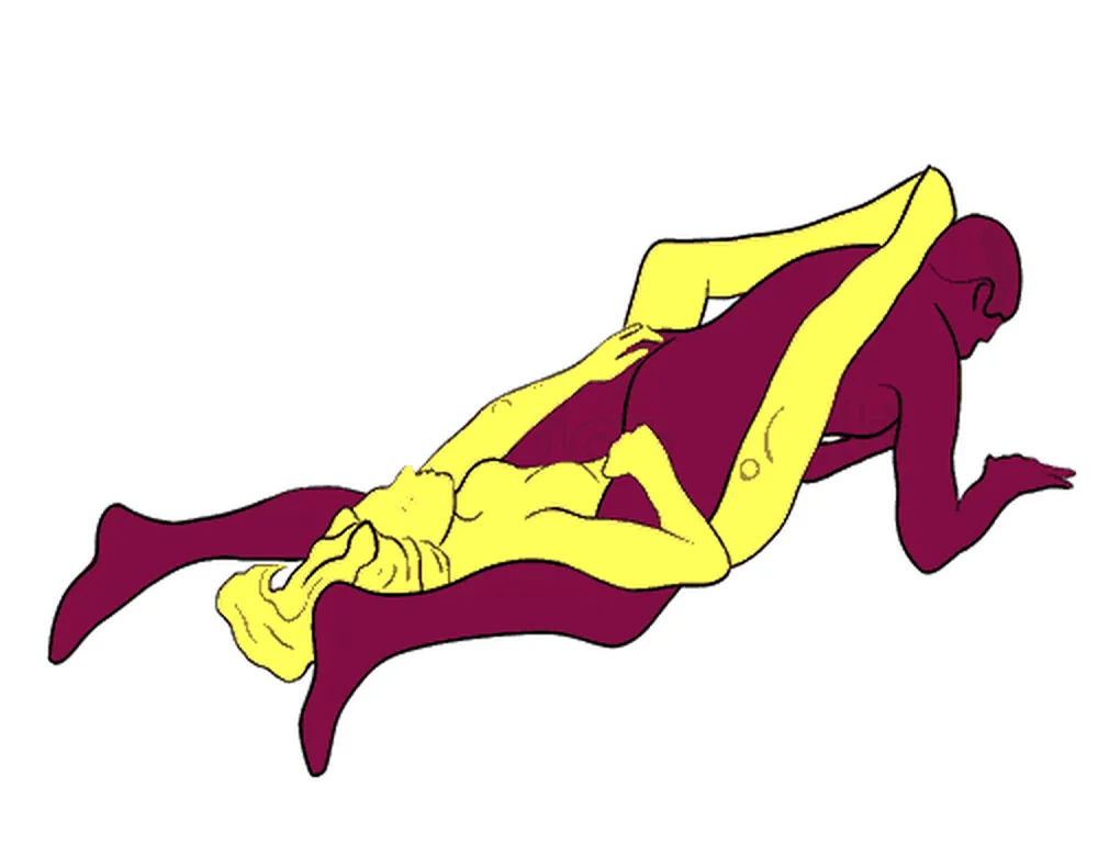 Snow Angel sex position illustration