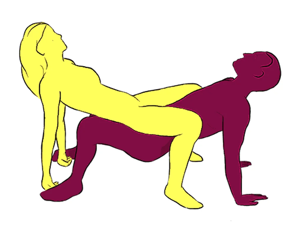 Spider sex position illustration