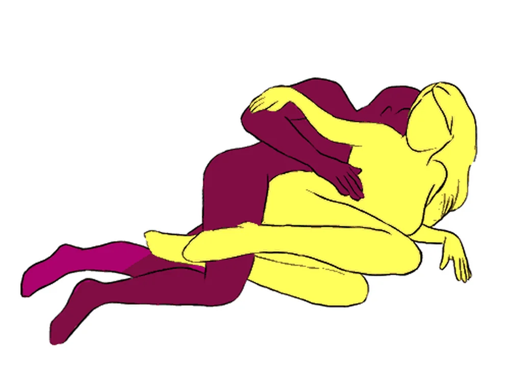 Spoon sex position illustration