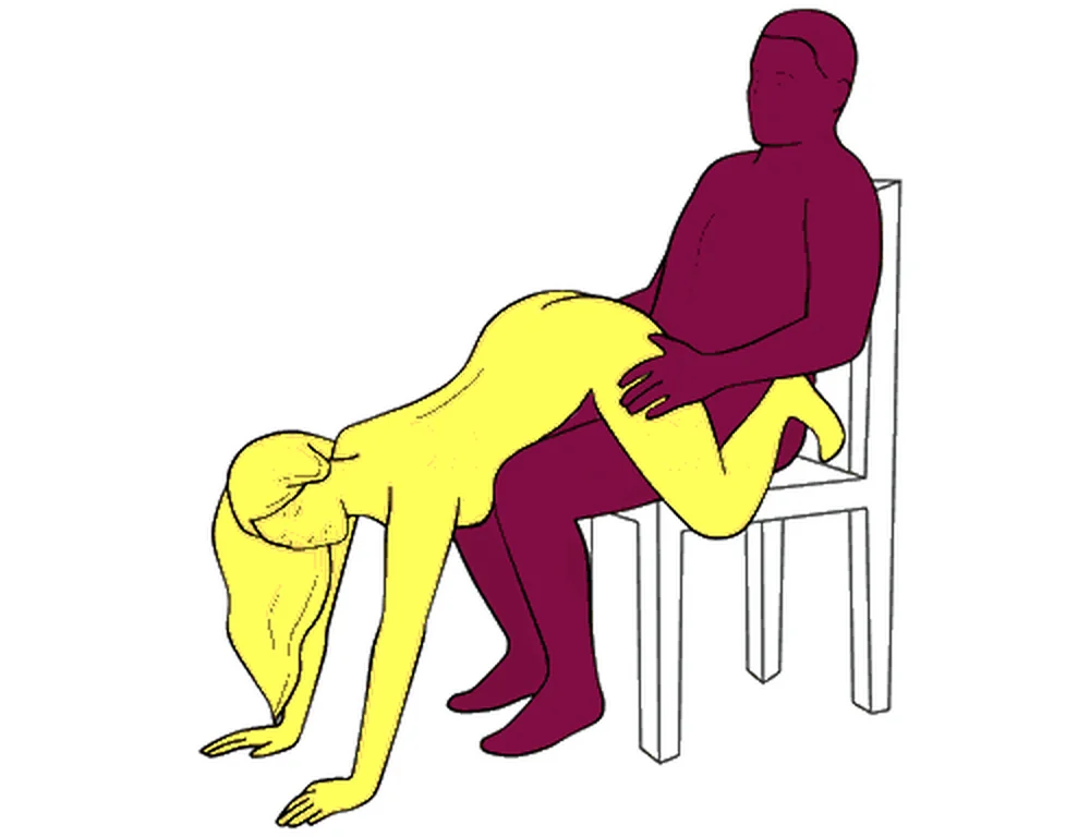 Watermelon sex position illustration
